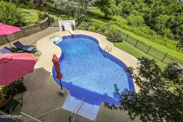 5738 Deer Park Ln, Joplin, MO 64804 - view of pool with a patio and a fenced backyard