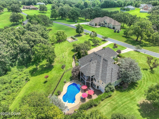 5738 Deer Park Ln, Joplin, MO 64804 - drone / aerial view of a pool