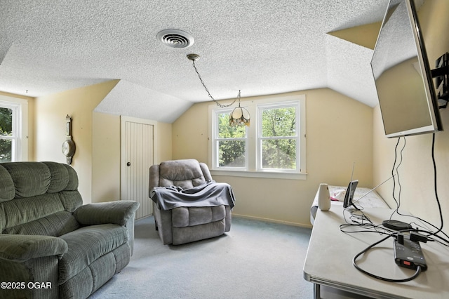 25327 Central Ave, Joplin, MO 64801 - office space featuring vaulted ceiling, carpet flooring, and a textured ceiling