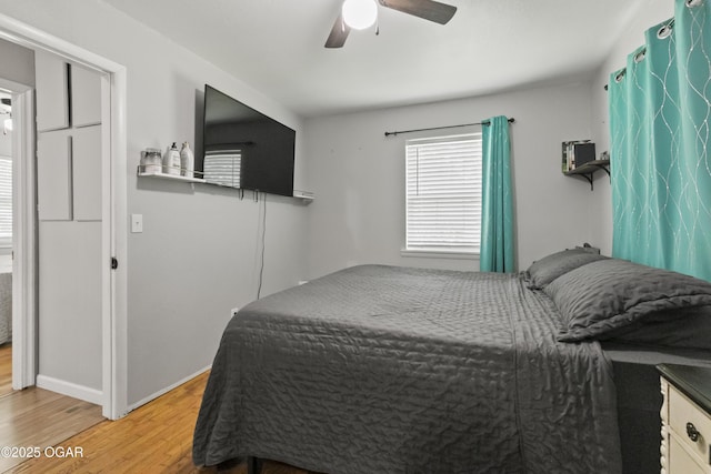 137 Lone Elm Dr, Carl Junction, MO 64834 - bedroom featuring light wood-type flooring and a ceiling fan
