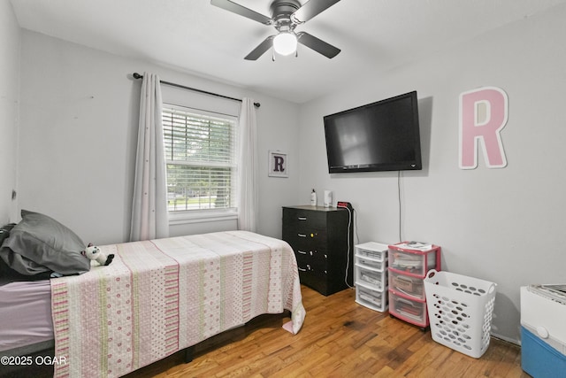 137 Lone Elm Dr, Carl Junction, MO 64834 - bedroom featuring wood finished floors and ceiling fan