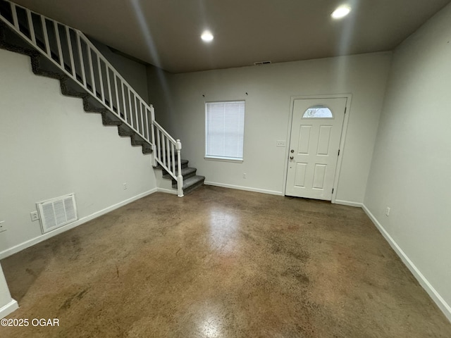1003 Orchard St, Carthage, MO 64836 - entrance foyer featuring stairs and recessed lighting