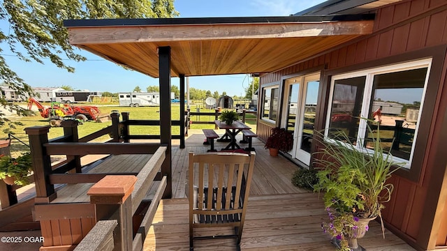 4950 SE 118th St, Galena, KS 66739 - view of wooden deck