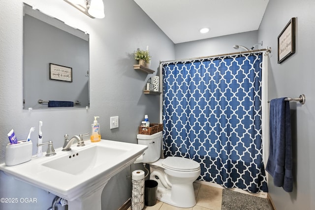 2256 N Greystone Sq, Webb City, MO 64870 - full bath featuring tile patterned floors and curtained shower
