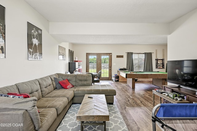 2256 N Greystone Sq, Webb City, MO 64870 - living room with wood finished floors and billiards
