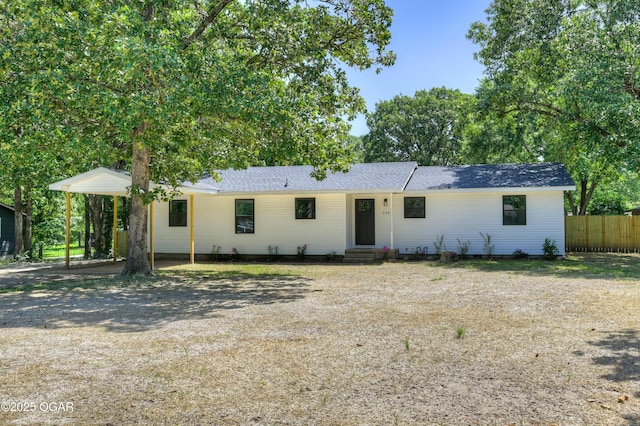 233 Timber Ln, Carl Junction, MO 64834 - ranch-style house featuring dirt driveway and entry steps