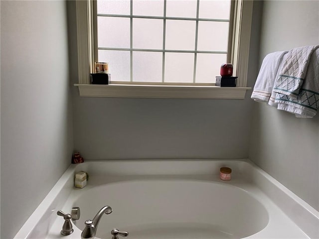 bathroom featuring a bathing tub