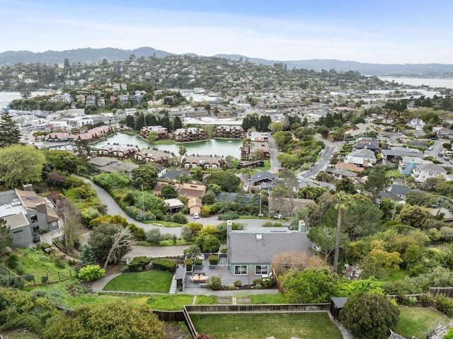 1837 Centro W St, Tiburon, CA 94920 - bird's eye view featuring a water and mountain view and a residential view