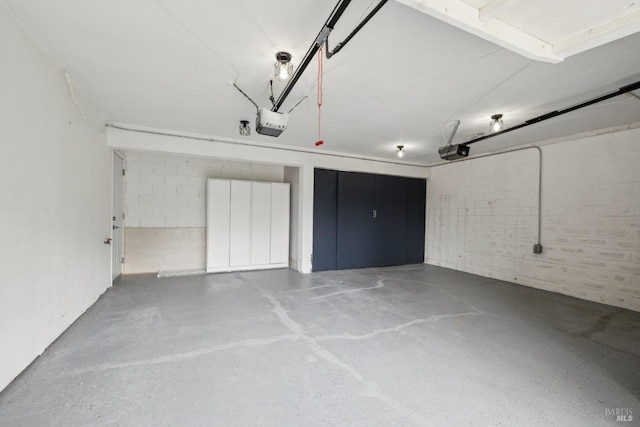 1837 Centro W St, Tiburon, CA 94920 - garage with concrete block wall and a garage door opener