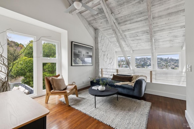 1837 Centro W St, Tiburon, CA 94920 - living room with wood-type flooring, baseboards, and a healthy amount of sunlight