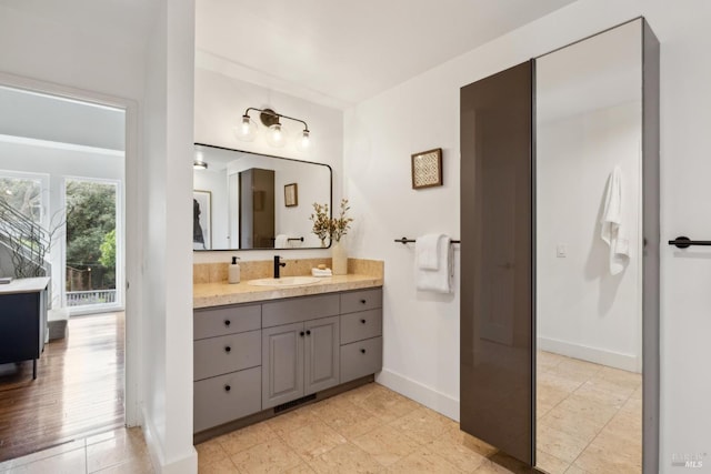 1837 Centro W St, Tiburon, CA 94920 - bathroom with vanity and baseboards