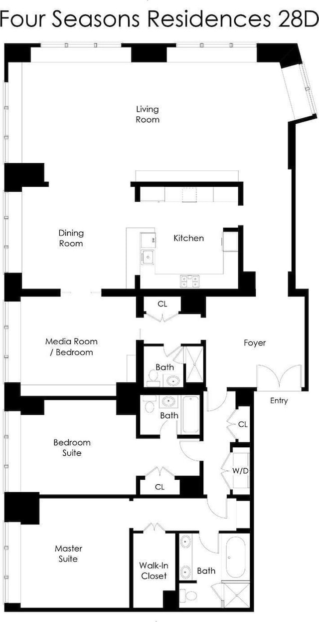765 Market St Unit 28D, San Francisco, CA 94103 - room layout