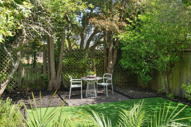 1828 Grove St, San Francisco, CA 94117 - view of yard featuring a patio