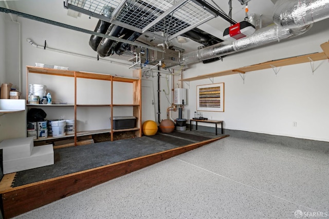 115 Magnolia St, San Francisco, CA 94123 - garage featuring water heater and a garage door opener