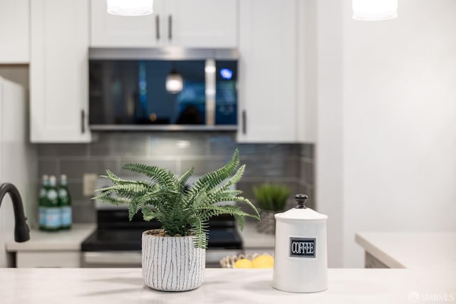 room details with white cabinetry