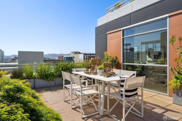 view of patio / terrace with outdoor dining area