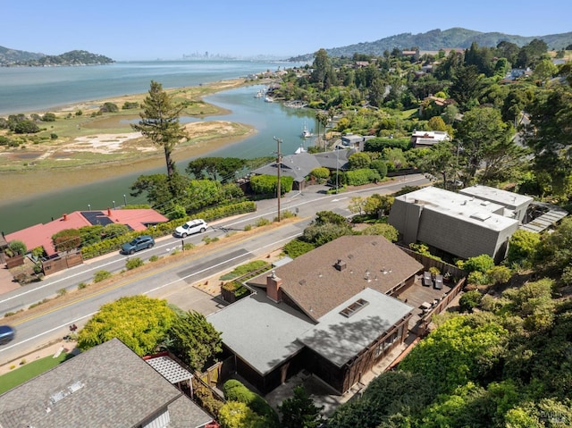 308 E Strawberry Dr, Mill Valley, CA 94941 - bird's eye view of a water and mountain view