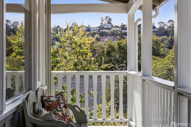 view of balcony