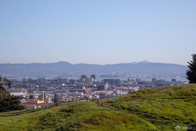 view of city with a mountain view