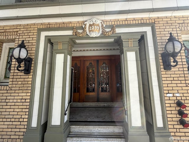 2299 Sacramento St Unit 15, San Francisco, CA 94115 - property entrance featuring french doors and brick siding