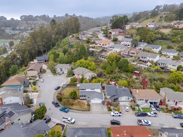 drone / aerial view with a residential view