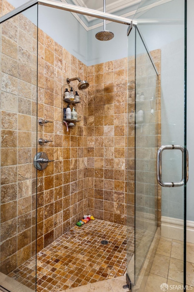 bathroom with walk in shower