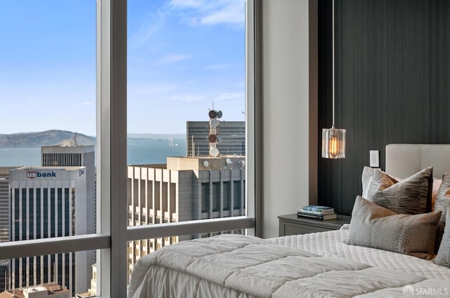 181 Fremont St Unit 55C, San Francisco, CA 94105 - bedroom with a water and mountain view