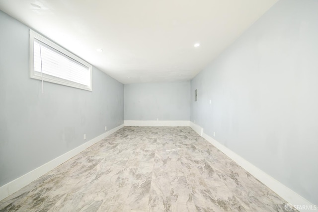19652 Stanton Ave, Castro Valley, CA 94546 - basement with baseboards and recessed lighting