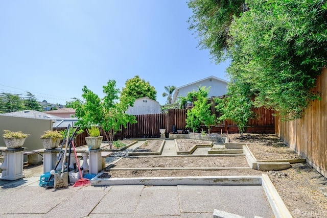 19652 Stanton Ave, Castro Valley, CA 94546 - fenced backyard with a vegetable garden