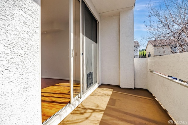 view of balcony