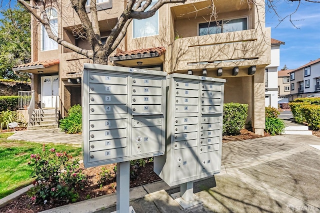 view of community featuring mail area