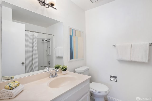 3937 Vine St, Pleasanton, CA 94566 - full bathroom with toilet, curtained shower, vanity, and baseboards