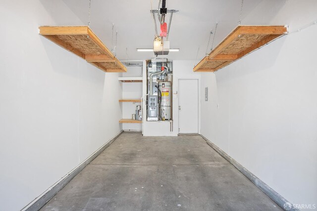 3937 Vine St, Pleasanton, CA 94566 - garage with water heater and a garage door opener
