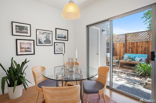 3937 Vine St, Pleasanton, CA 94566 - dining space featuring wood finished floors and baseboards