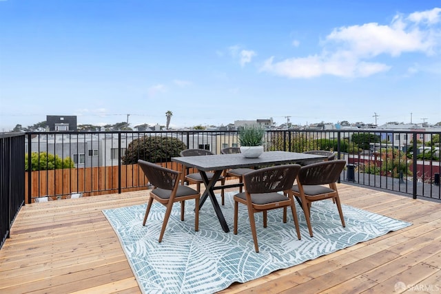 2277 33rd Ave, San Francisco, CA 94116 - wooden deck featuring outdoor dining area