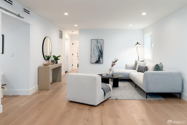 2277 33rd Ave, San Francisco, CA 94116 - living room with light wood-type flooring and recessed lighting