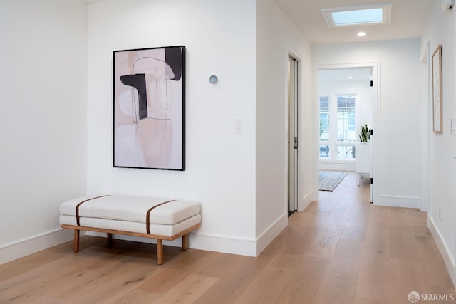 2277 33rd Ave, San Francisco, CA 94116 - hall with light wood-type flooring and recessed lighting