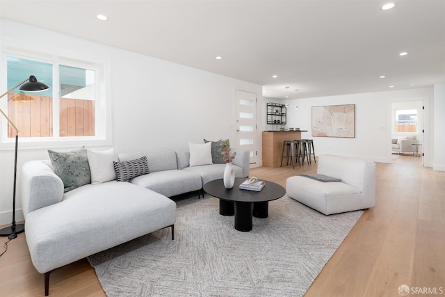 2277 33rd Ave, San Francisco, CA 94116 - living area featuring recessed lighting and wood finished floors