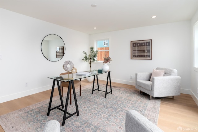 2277 33rd Ave, San Francisco, CA 94116 - office area featuring light wood finished floors and recessed lighting