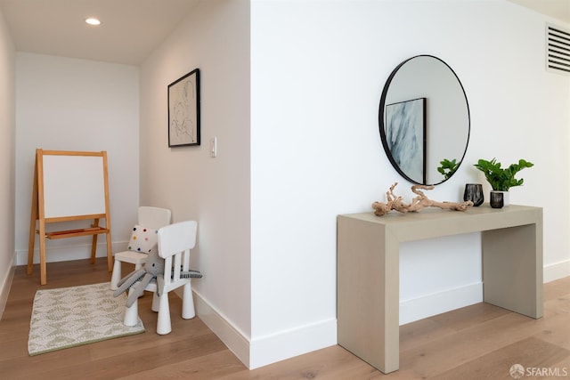 2277 33rd Ave, San Francisco, CA 94116 - hall featuring light wood-style flooring and recessed lighting