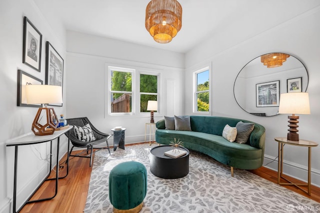 4107 Folsom St Unit A, San Francisco, CA 94110 - living area featuring wood finished floors and baseboards