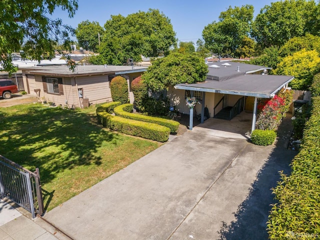 1146 Carlton Ave, Menlo Park, CA 94025 - view of front of home with driveway and an attached carport