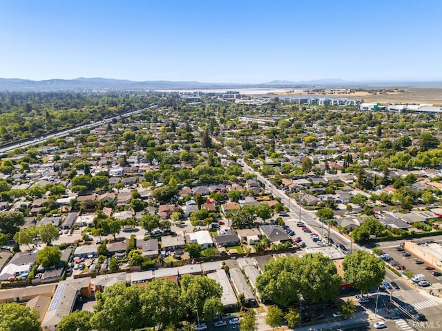 1146 Carlton Ave, Menlo Park, CA 94025 - aerial view of residential area with mountains