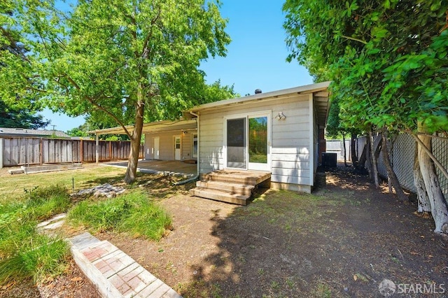 1835 Clayton Way, Concord, CA 94519 - rear view of house featuring a fenced backyard and a patio area