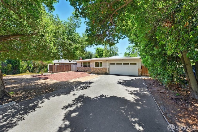 1835 Clayton Way, Concord, CA 94519 - single story home with driveway, a garage, and stone siding