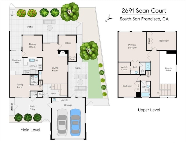 2691 Sean Ct, South San Francisco, CA 94080 - floor plan / room layout