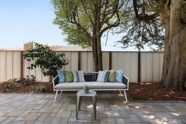 2691 Sean Ct, South San Francisco, CA 94080 - fenced backyard featuring a patio area and an outdoor hangout area