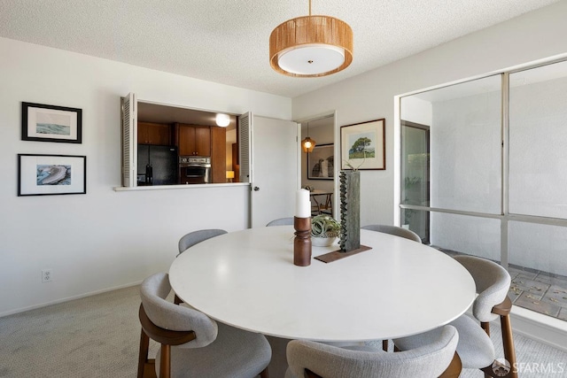 2691 Sean Ct, South San Francisco, CA 94080 - dining room featuring carpet, baseboards, and a textured ceiling