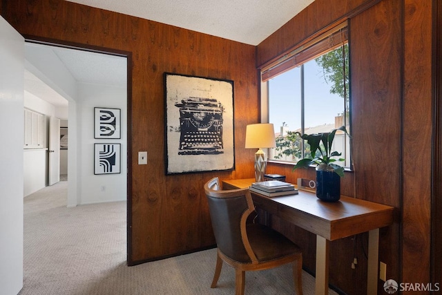 2691 Sean Ct, South San Francisco, CA 94080 - carpeted home office featuring wooden walls