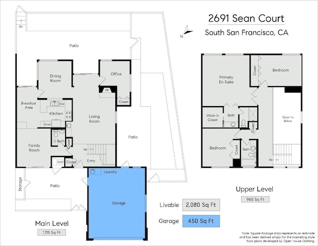 2691 Sean Ct, South San Francisco, CA 94080 - room layout